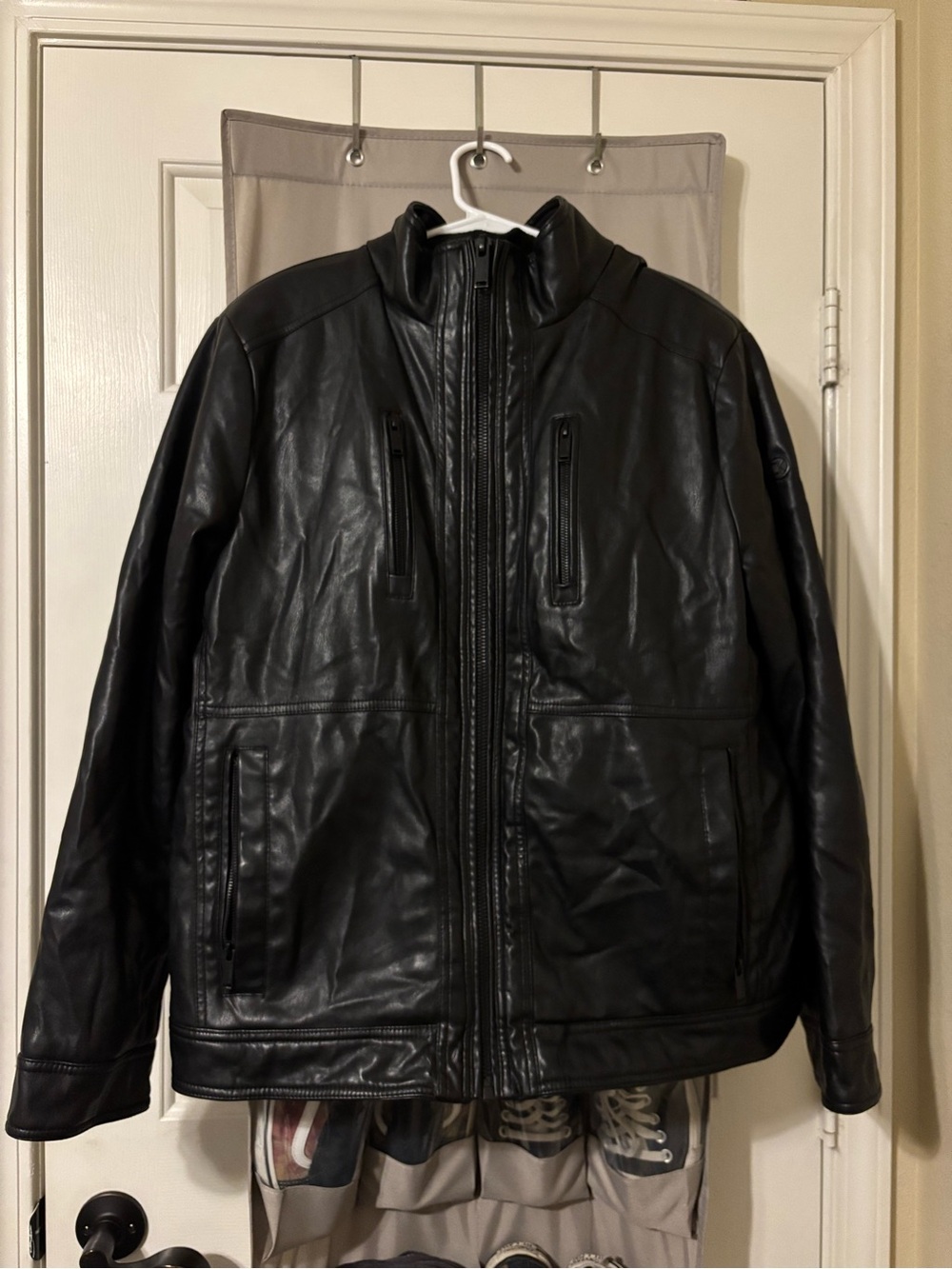 Faux Fur Leather Jacket